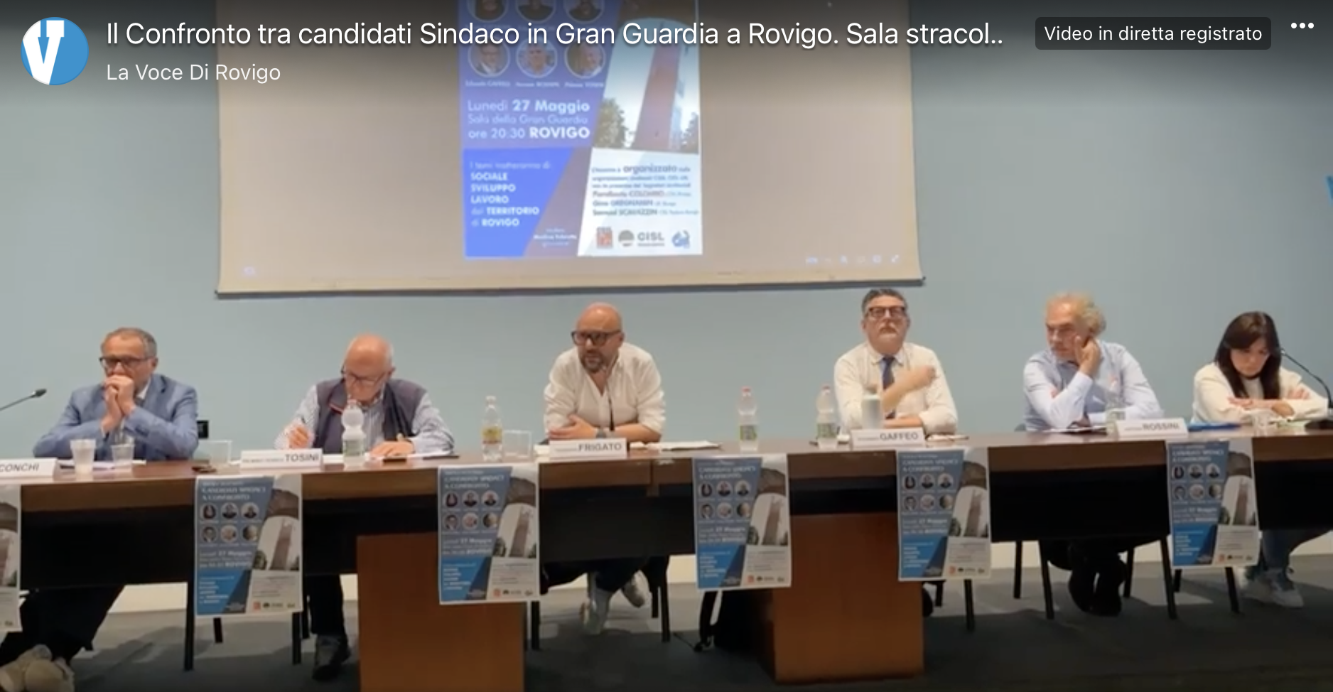 Confronto tra candidati Sindaco in Gran Guardia organizzato dalle unioni sindacali Image
